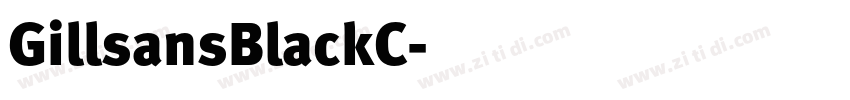 GillsansBlackC字体转换