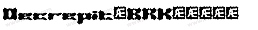 Decrepit(BRK)字体转换