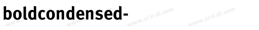 boldcondensed字体转换
