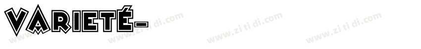 Varieté字体转换