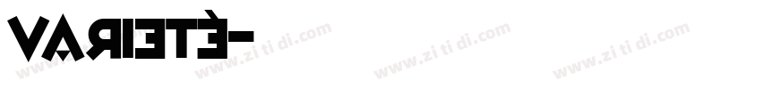 Varieté字体转换