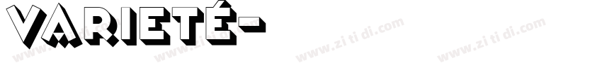 Varieté字体转换
