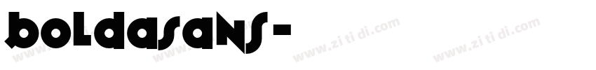 BoldaSans字体转换