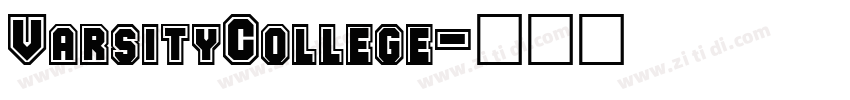 VarsityCollege字体转换