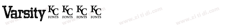 Varsity字体转换