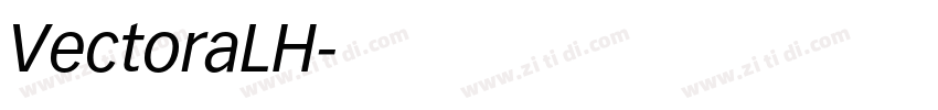 VectoraLH字体转换