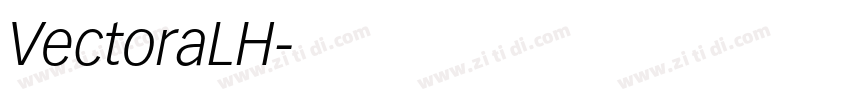 VectoraLH字体转换