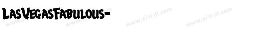 LasVegasFabulous字体转换
