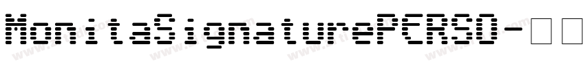 MonitaSignaturePERSO字体转换