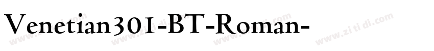 Venetian301-BT-Roman字体转换