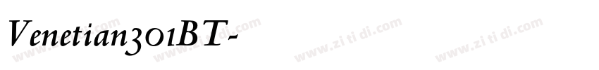 Venetian301BT字体转换