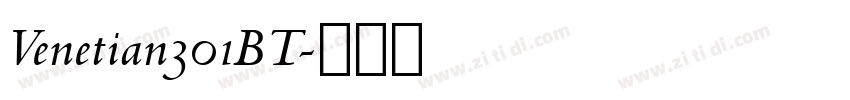 Venetian301BT字体转换