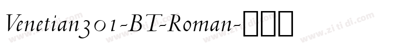 Venetian301-BT-Roman字体转换