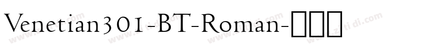 Venetian301-BT-Roman字体转换