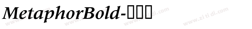 MetaphorBold字体转换