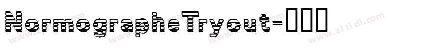 NormographeTryout字体转换