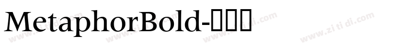 MetaphorBold字体转换