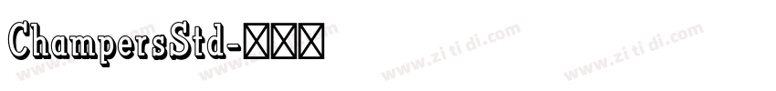ChampersStd字体转换