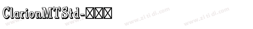 ClarionMTStd字体转换