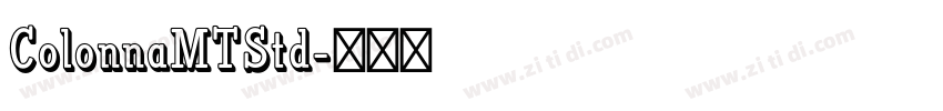 ColonnaMTStd字体转换