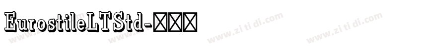 EurostileLTStd字体转换