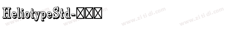 HeliotypeStd字体转换
