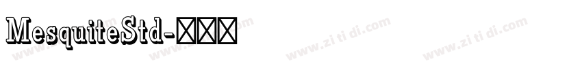 MesquiteStd字体转换