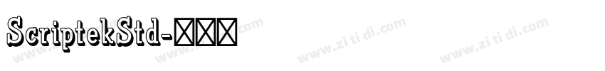 ScriptekStd字体转换