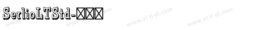 SerlioLTStd字体转换