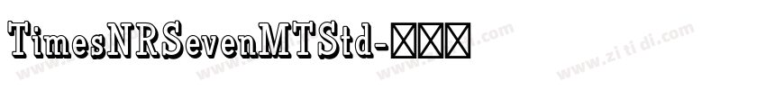 TimesNRSevenMTStd字体转换