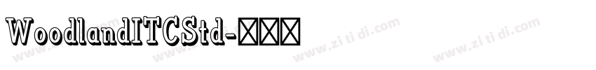 WoodlandITCStd字体转换