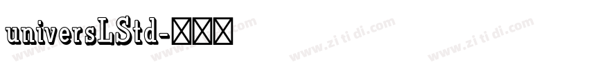 universLStd字体转换