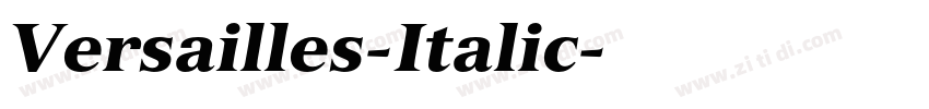 Versailles-Italic字体转换
