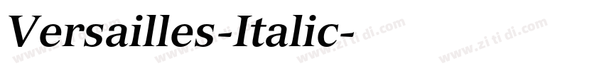 Versailles-Italic字体转换