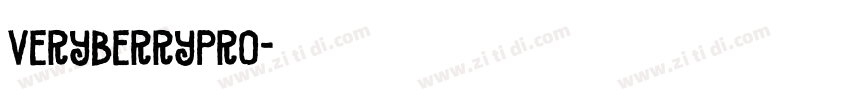 VeryBerryPro字体转换