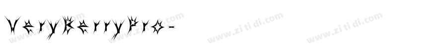 VeryBerryPro字体转换