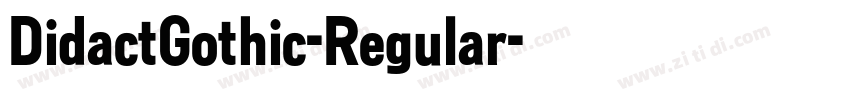 DidactGothic-Regular字体转换