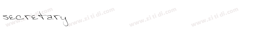 secretary字体转换