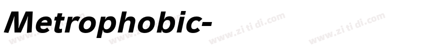 Metrophobic字体转换