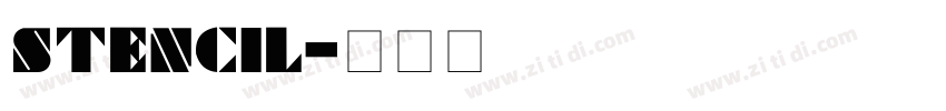Stencil字体转换