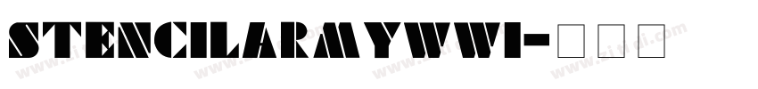 stencilArmyWWI字体转换