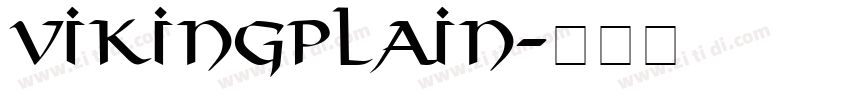 VikingPlain字体转换