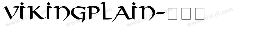 VikingPlain字体转换