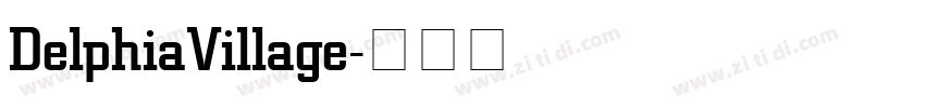 DelphiaVillage字体转换