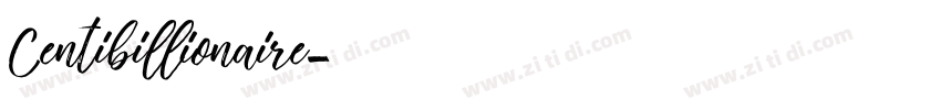 Centibillionaire字体转换
