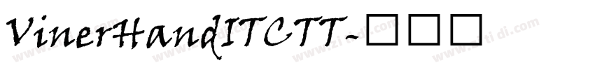 VinerHandITCTT字体转换