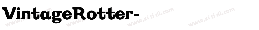 VintageRotter字体转换