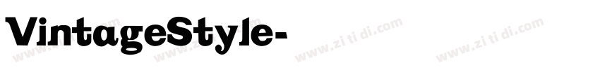 VintageStyle字体转换