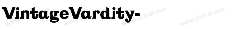 VintageVardity字体转换