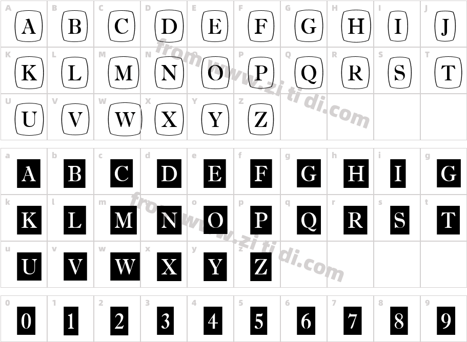 a_AntiqueTrdCmDc1Cb字体字体映射图